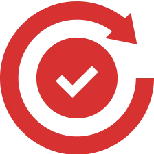 Circle Arrow With Correct Icon