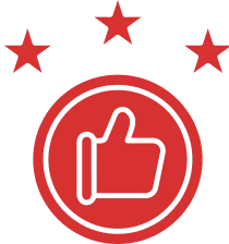 Circle Like With Stars Icon