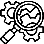 Microscop With Gear Icon