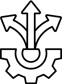 Setting With Three Arrows Icon